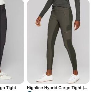 Athleta highline hybrid cargo tights